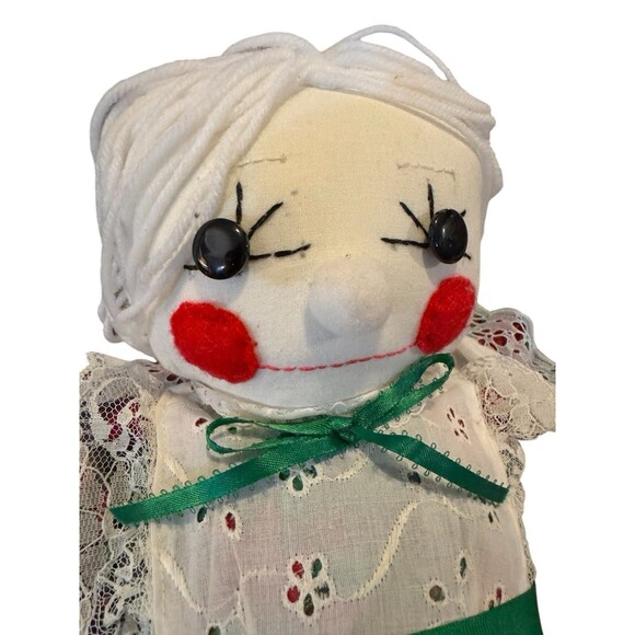 Vintage Mr And Mrs Claus Raggedy Ann Dolls Mrs clause 80s Holiday Decor - Picture 9 of 11